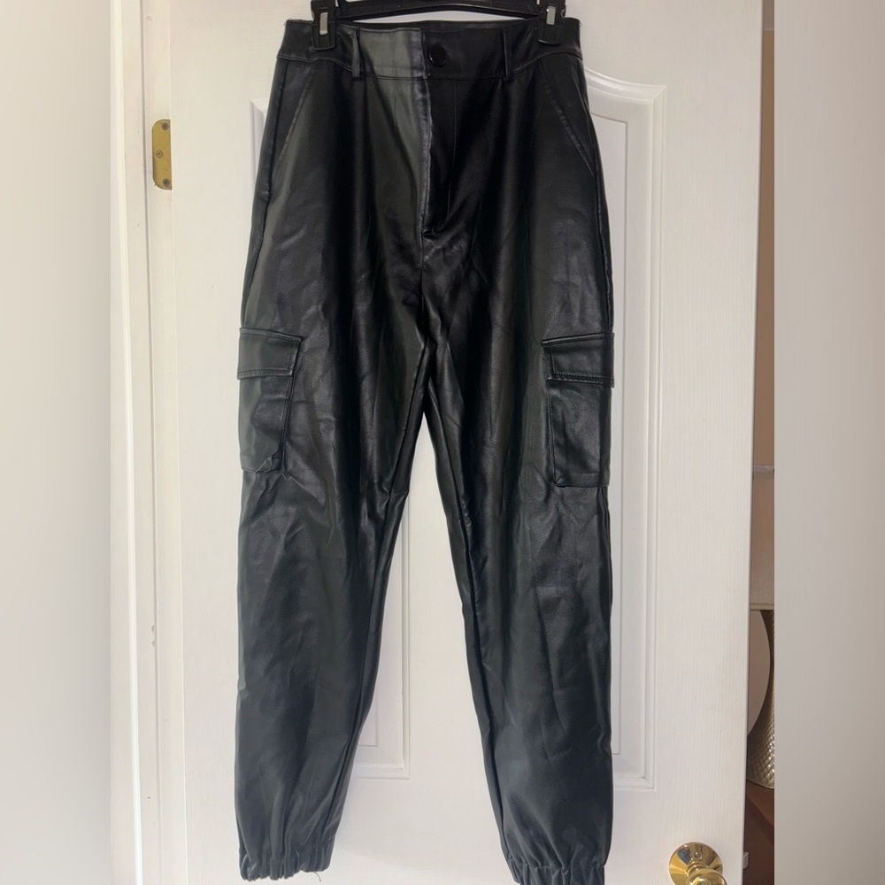 Women’s Black Leather Pants